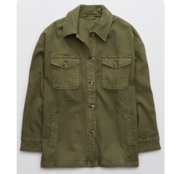 Aerie Military Shacket - Picture 3 of 5